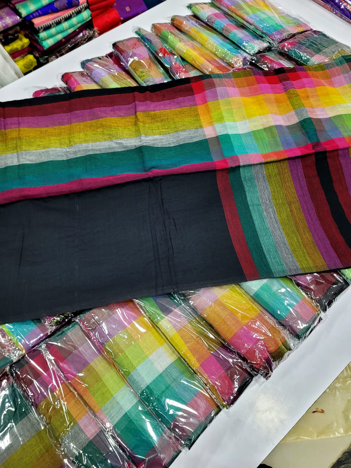 Rainbow Mulcotton Sarees