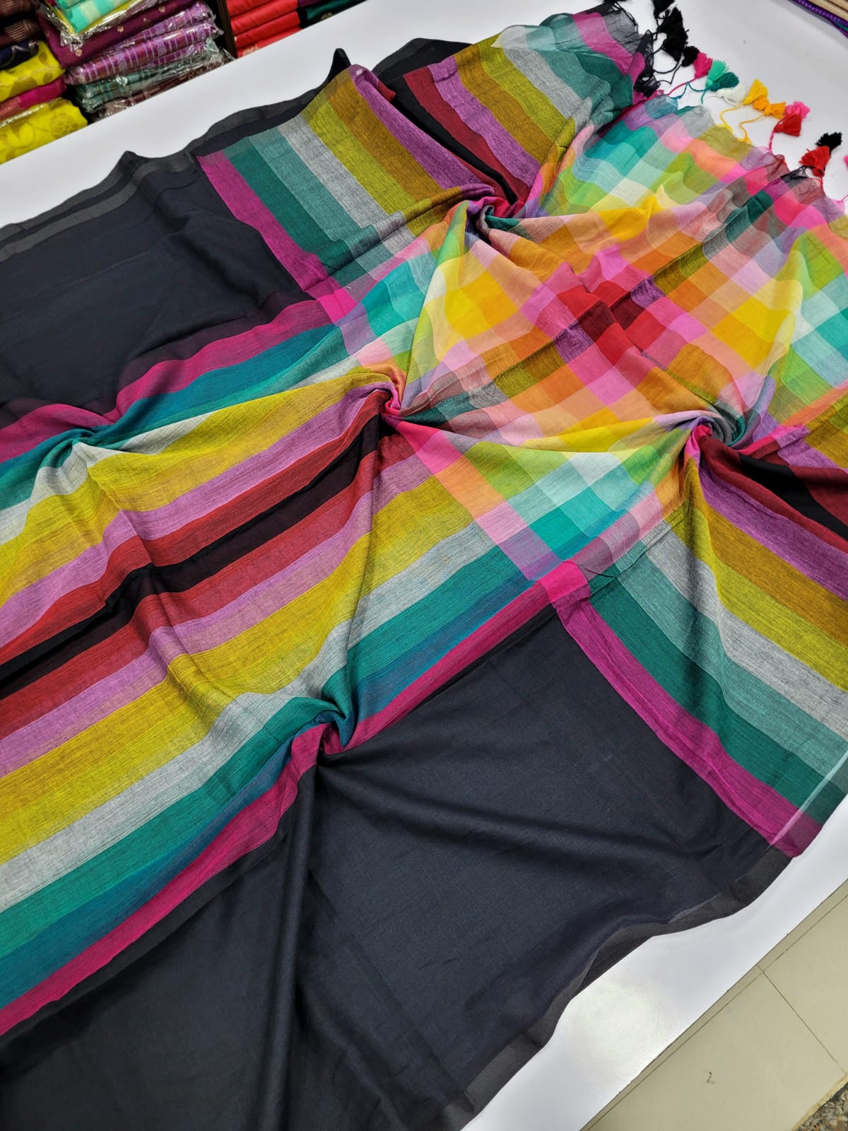 Rainbow Mulcotton Sarees