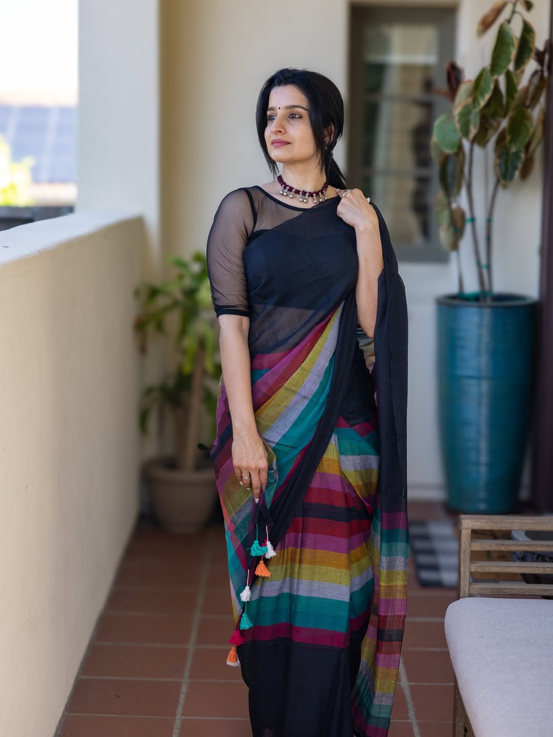 Rainbow Mulcotton Sarees