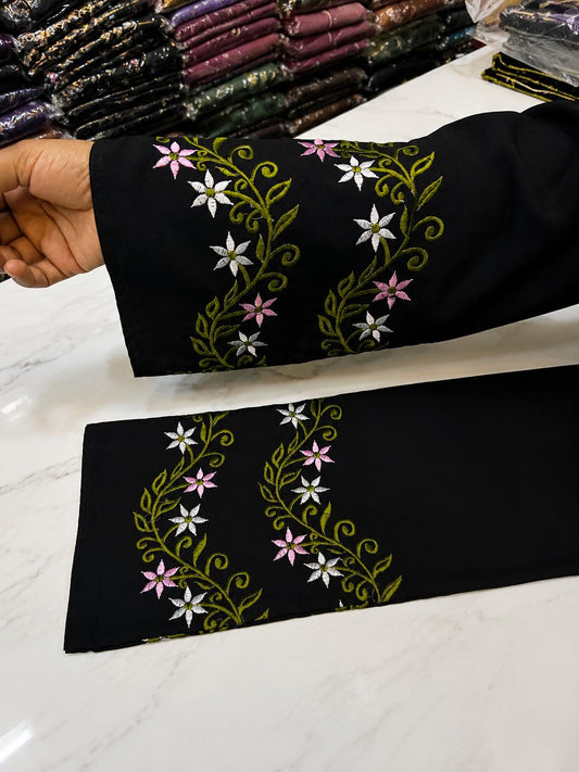Beautiful Embroidery hand Work Abaya
