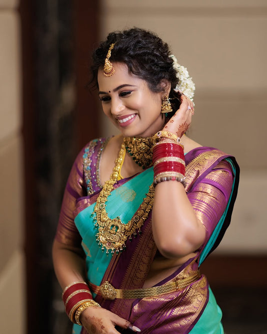 Mangalyam Korvai Kottanji Tana Soft Silk Saree