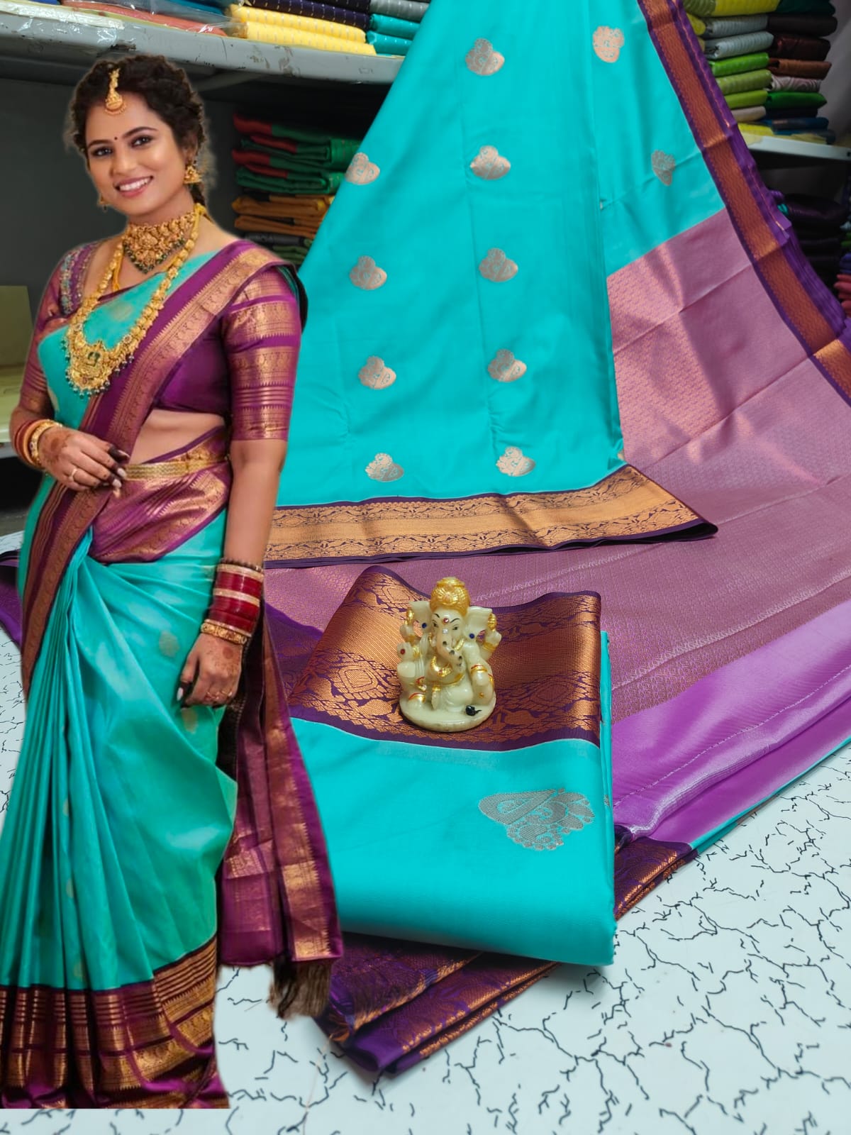Mangalyam Korvai Kottanji Tana Soft Silk Saree