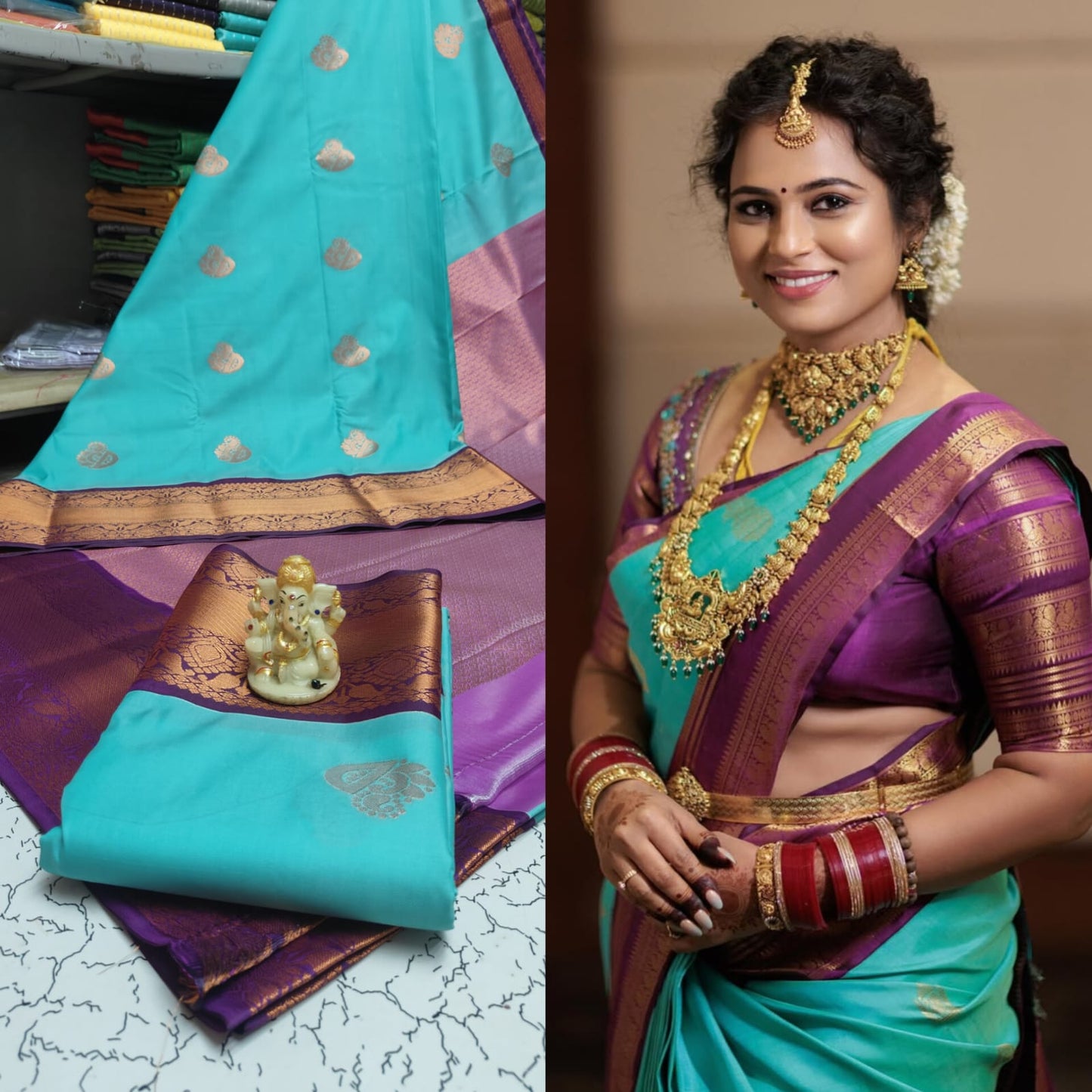 Mangalyam Korvai Kottanji Tana Soft Silk Saree