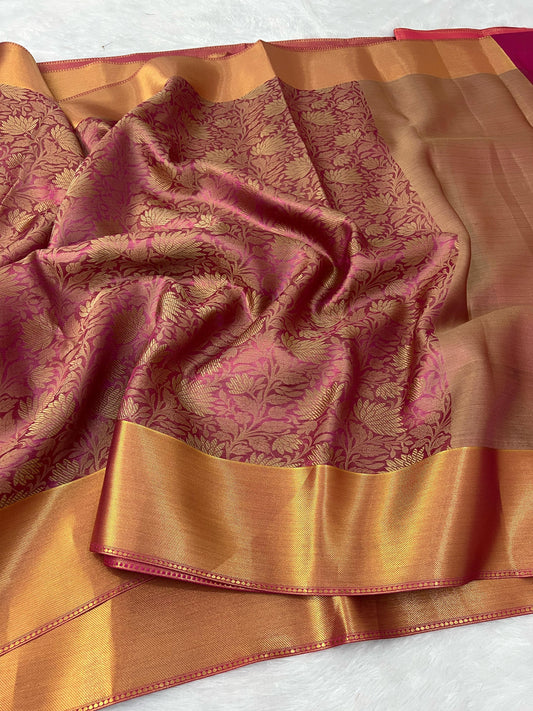 Premium Banaras Soft Tissue Silk Saree