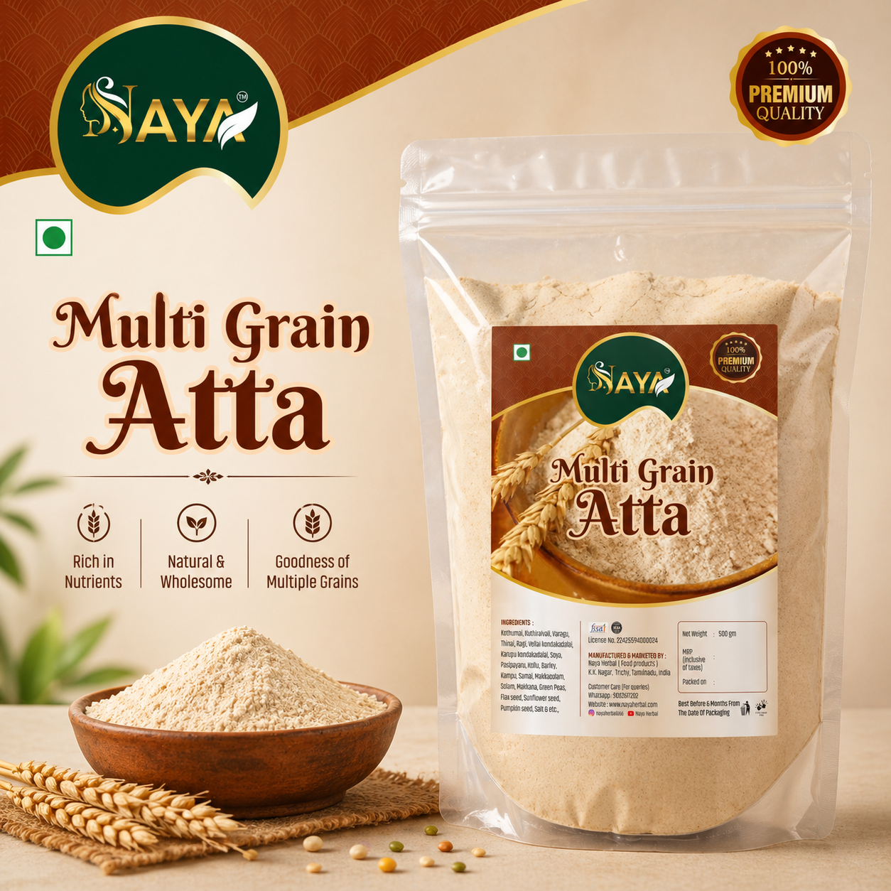 Multi Grain Atta Maavu