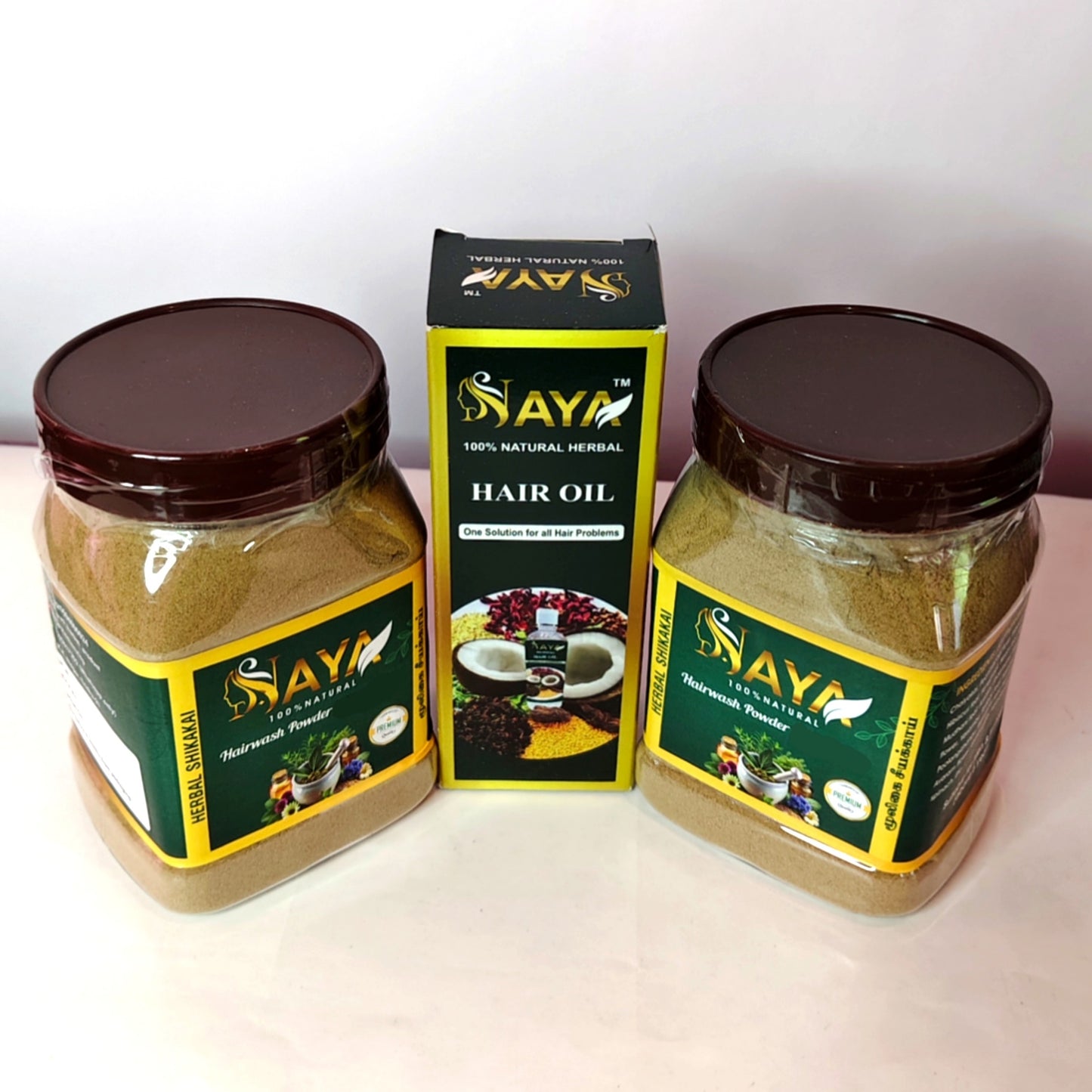 Shikakai 250gram + Shikakai 250 gram  + Hair oil 100 ml