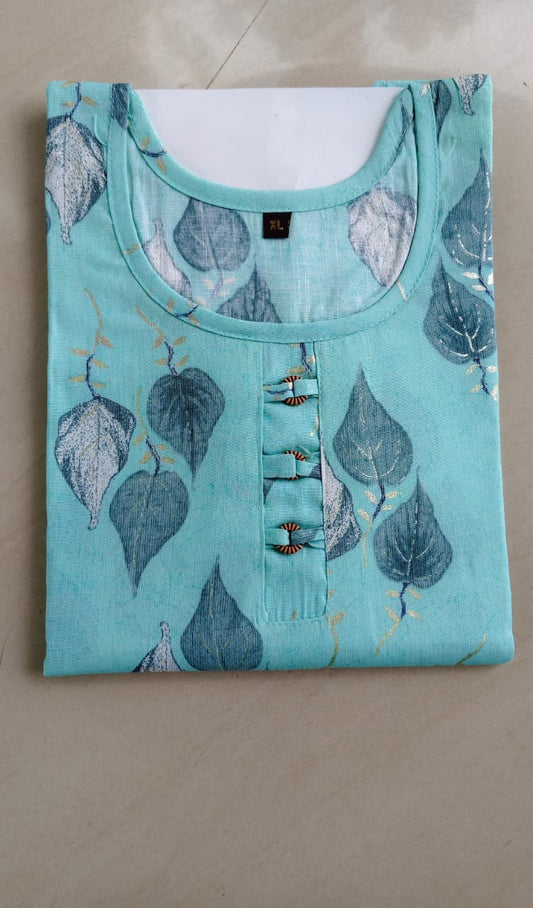 Soft Rayon capsule printed Kurtis