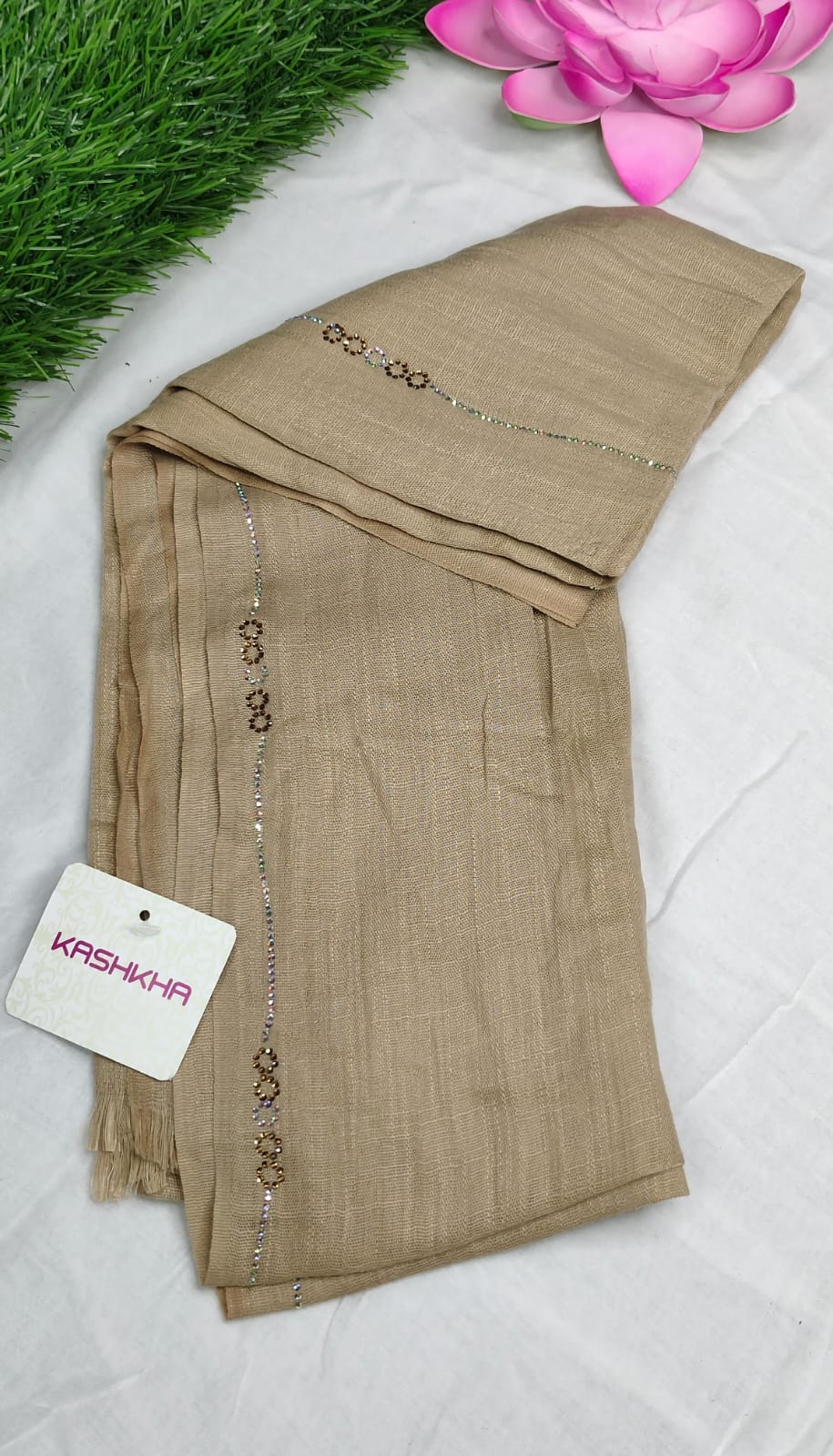 Kashkha imported cotton lenin hijab