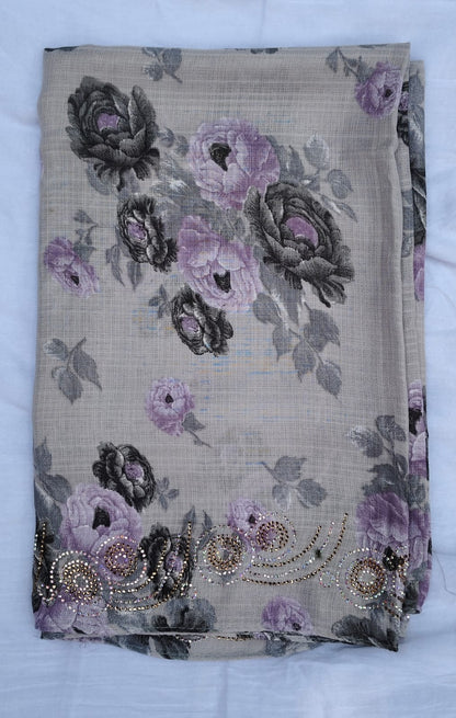 Design - 2 Soft Gentlemen Cotton Floral prints Hijab