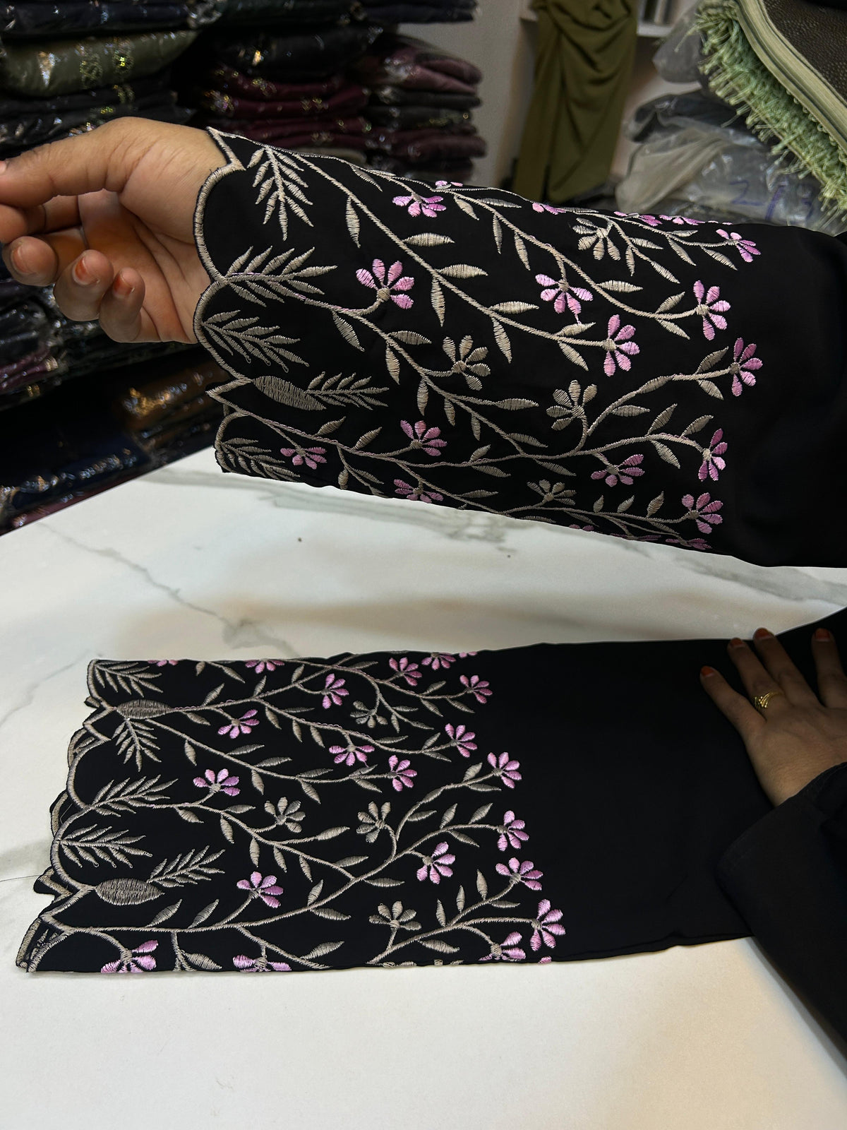 Beautiful Embroidery hand Work Abaya