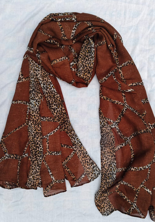 Slub Cotton With Digital Print hijab