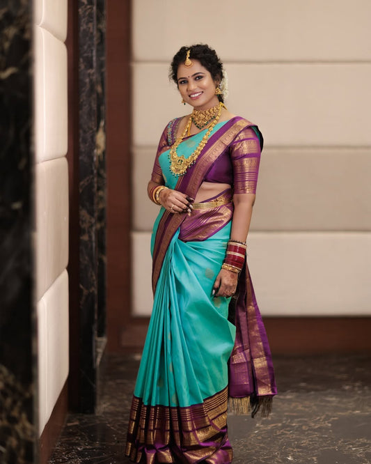 Mangalyam Korvai Kottanji Tana Soft Silk Saree