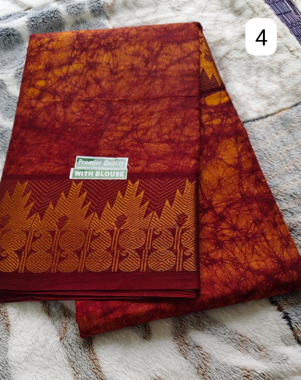 Wax Cotton Saree