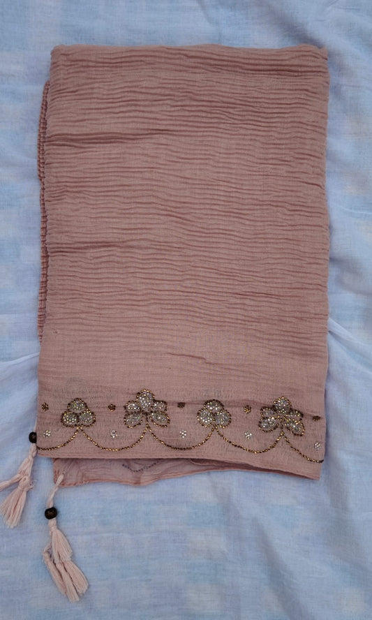 Imported premium cotton pleated hijab