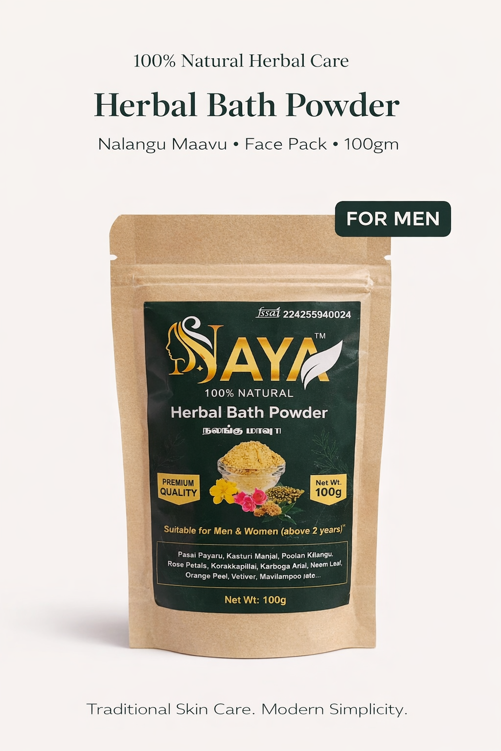 Herbal Nalangu Maavu Bath Powder